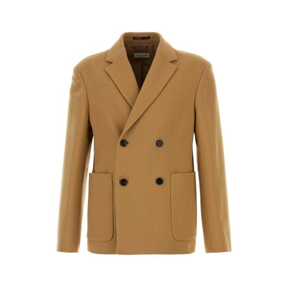 DRIES VAN NOTEN Other - Dries Van Noten Men Camel Wool Blend Barleys Blazer